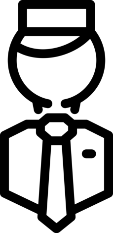 Hotel Staff Svg Line Art, Free Vectors File